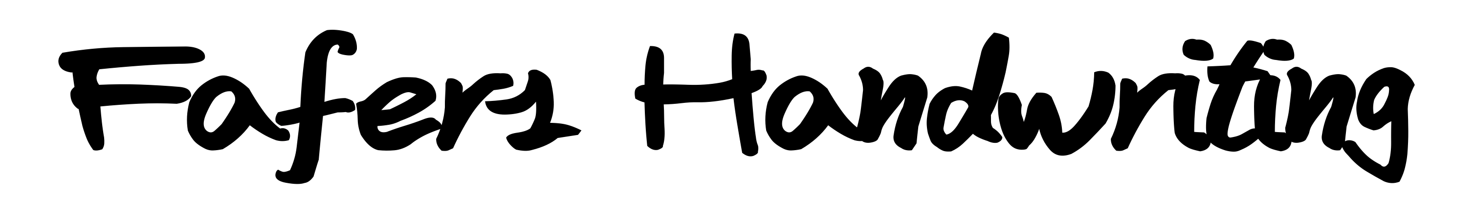 Fafers Handwriting
