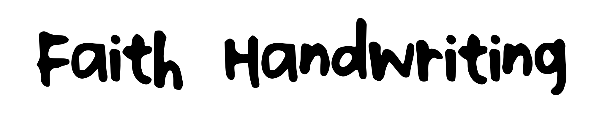 Faith Handwriting