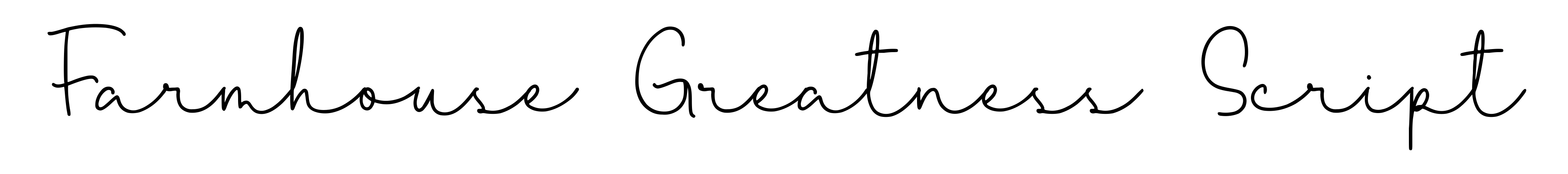 Farmhouse Greatness Script