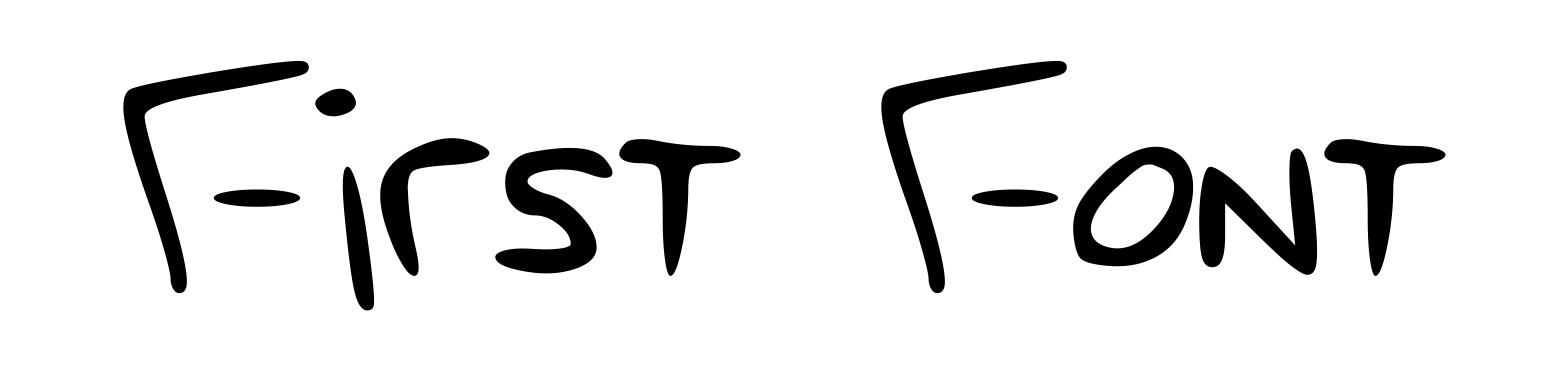 First Font