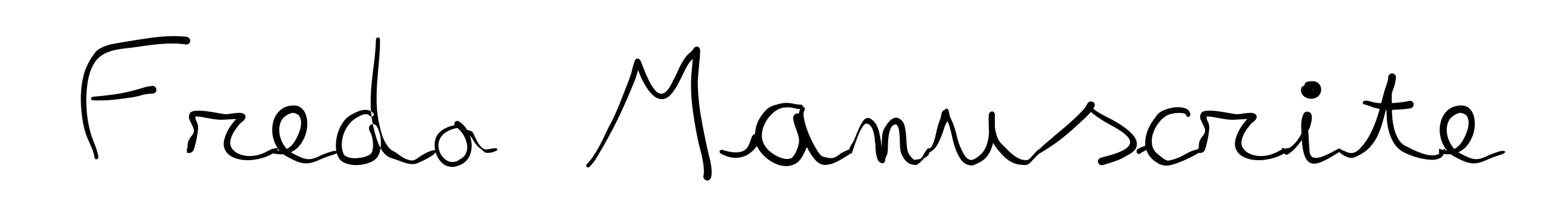 Fredo Manuscrite