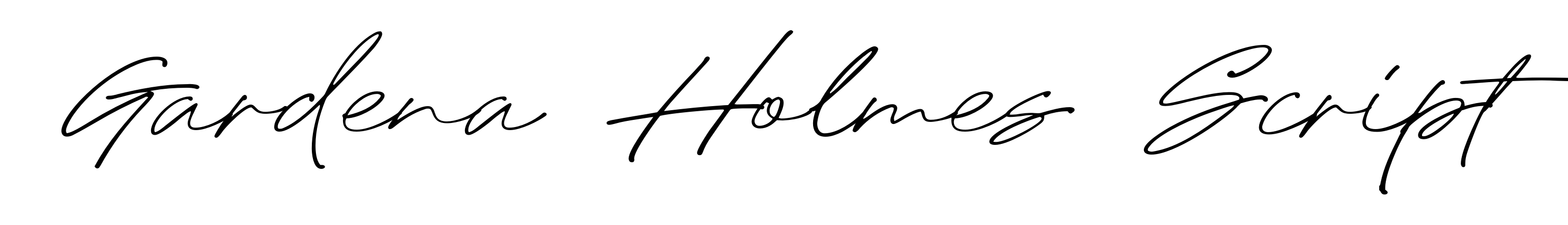 Gardena Holmes Script