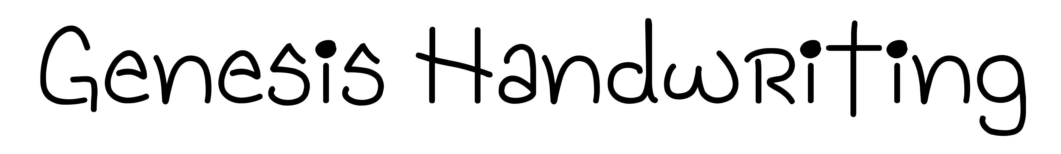 Genesis Handwriting