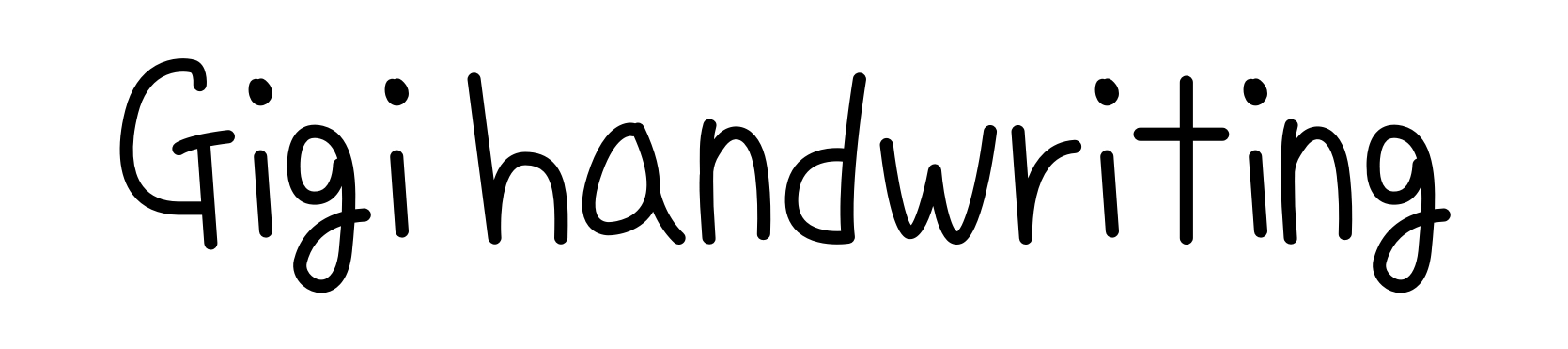 Gigi handwriting