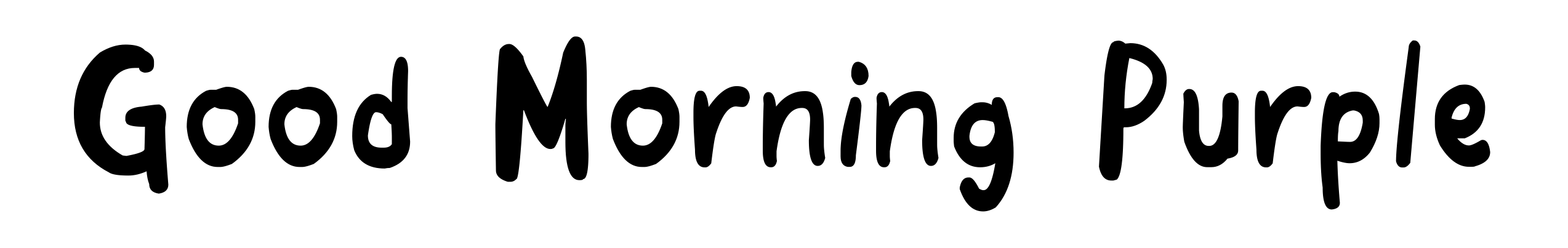 Good Morning Purple