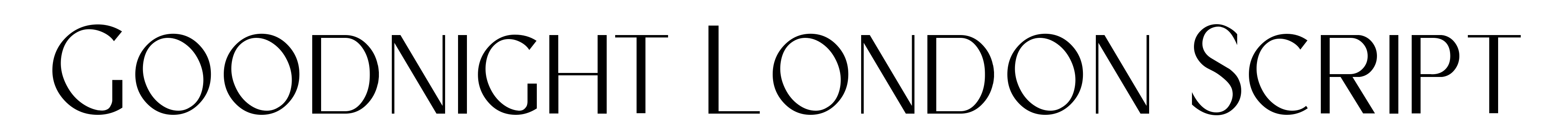 Goodnight London Script
