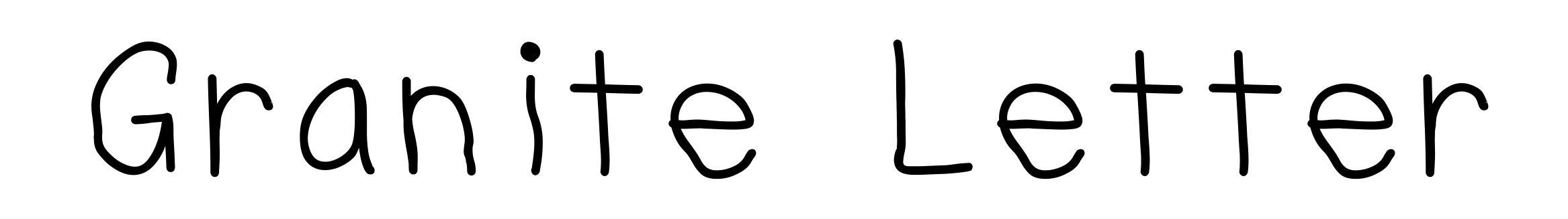 Granite Letter