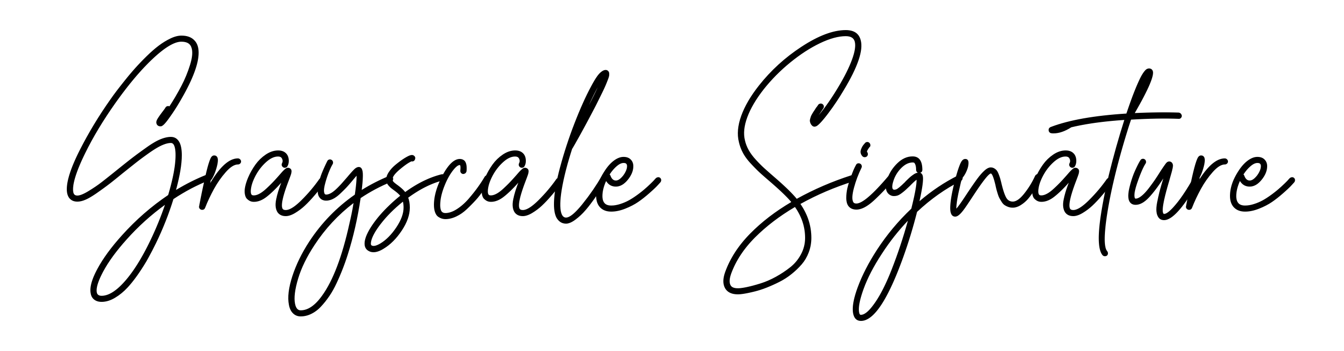 Grayscale Signature