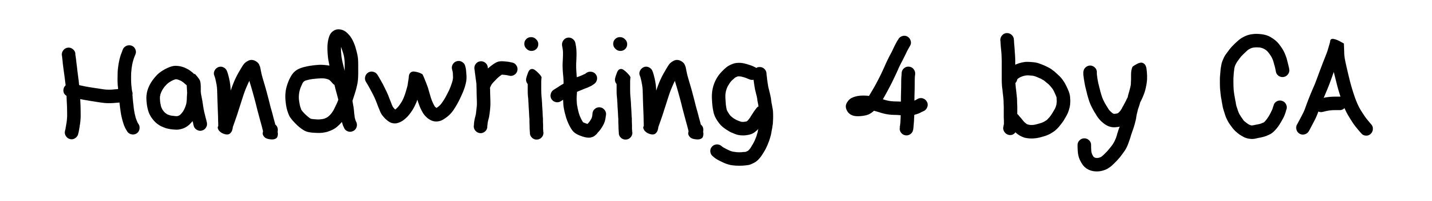 Handwriting 4 by CA
