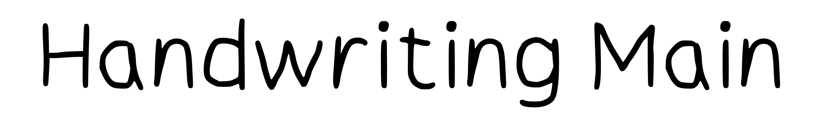 Handwriting Main