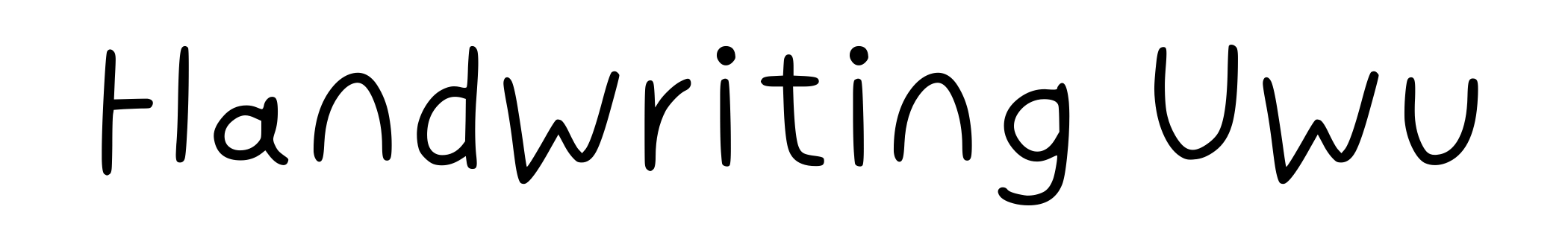 Handwriting Uwu