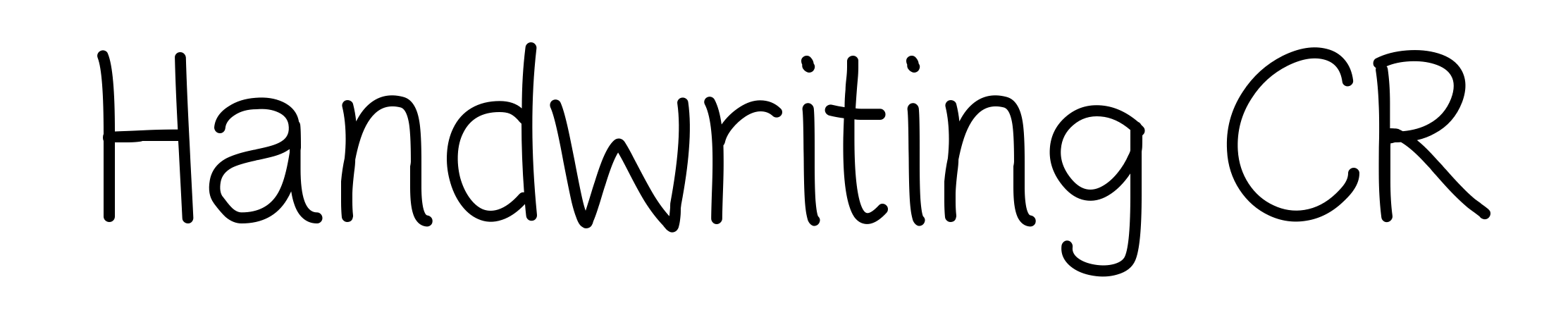 Handwriting CR
