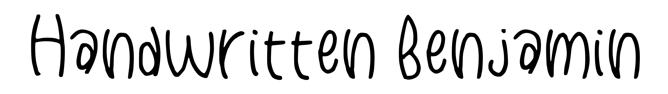 Handwritten Benjamin