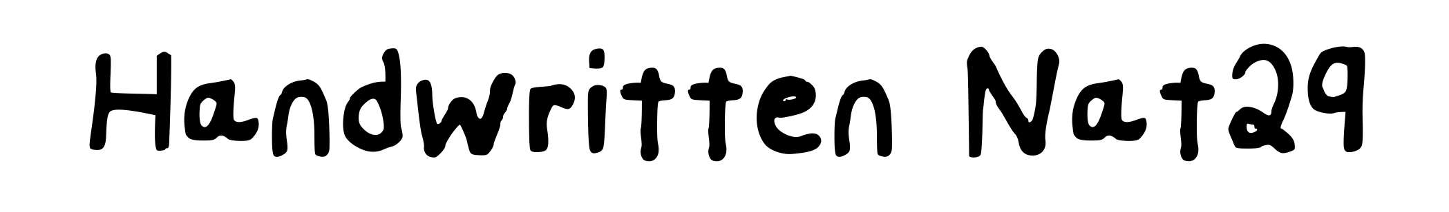 Handwritten Nat29