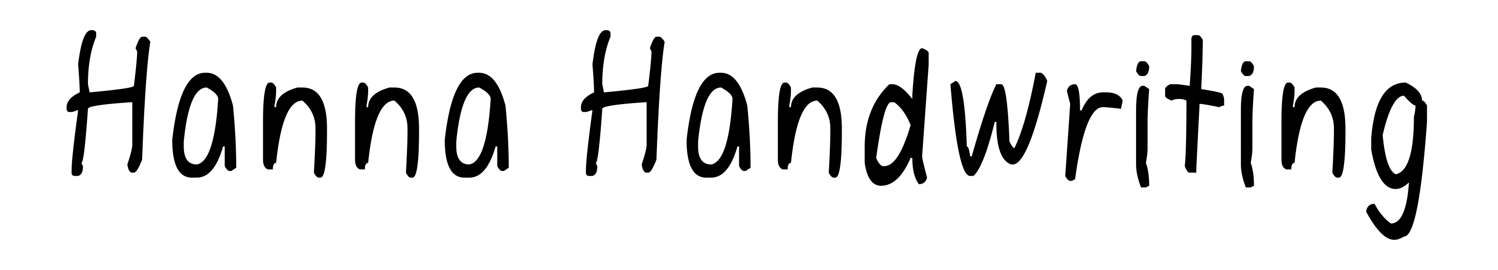 Hanna Handwriting