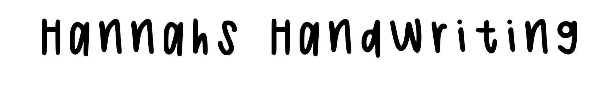 Hannahs Handwriting