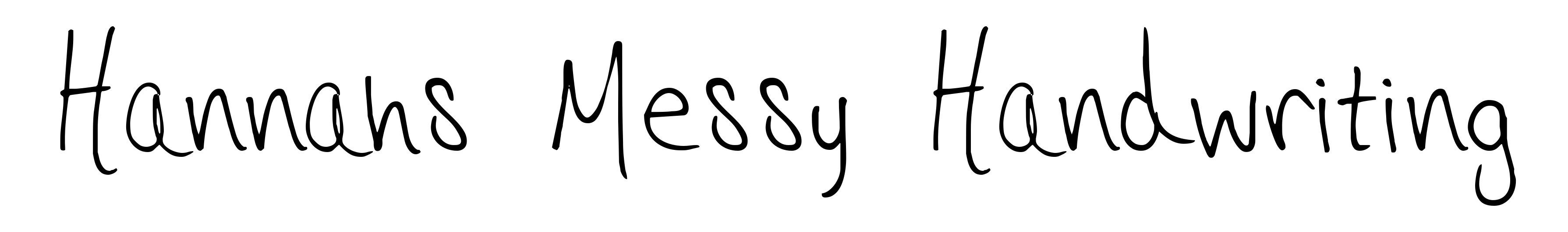 Hannahs Messy Handwriting