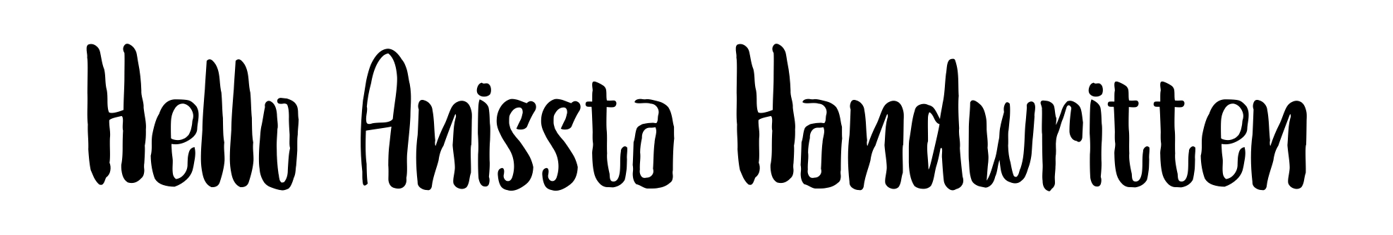 Hello Anissta Handwritten