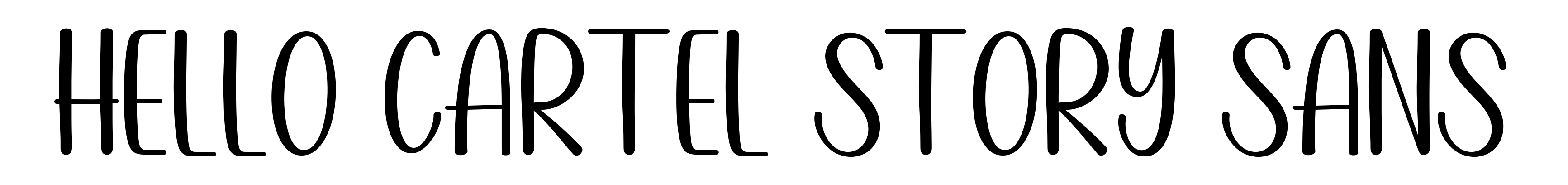 Hello Cartel Story Sans