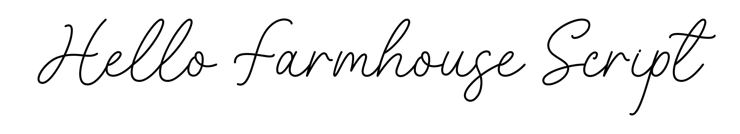 Hello Farmhouse Script