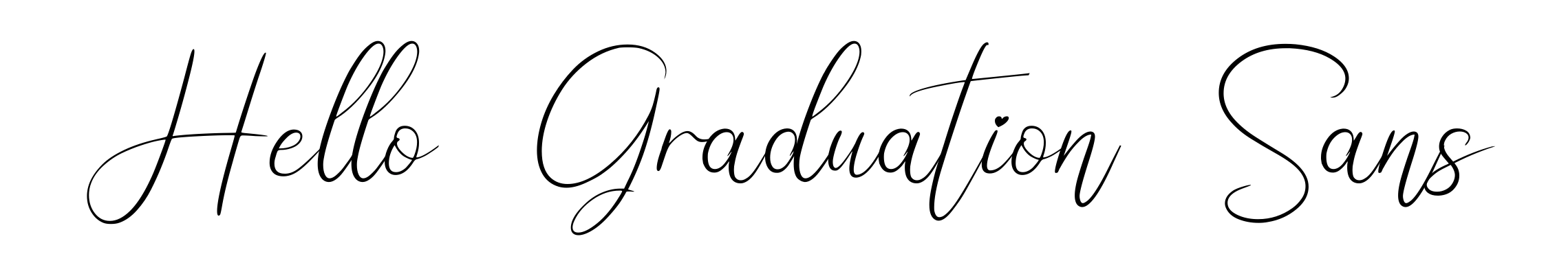 Hello Graduation Sans
