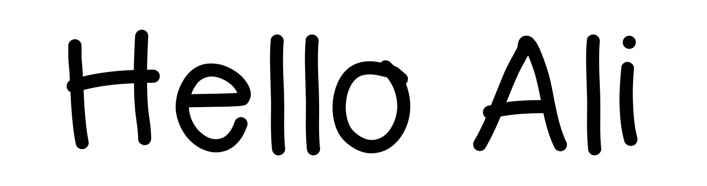 Hello Ali