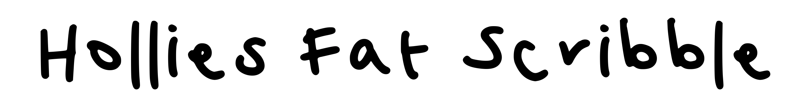 Hollies Fat Scribble