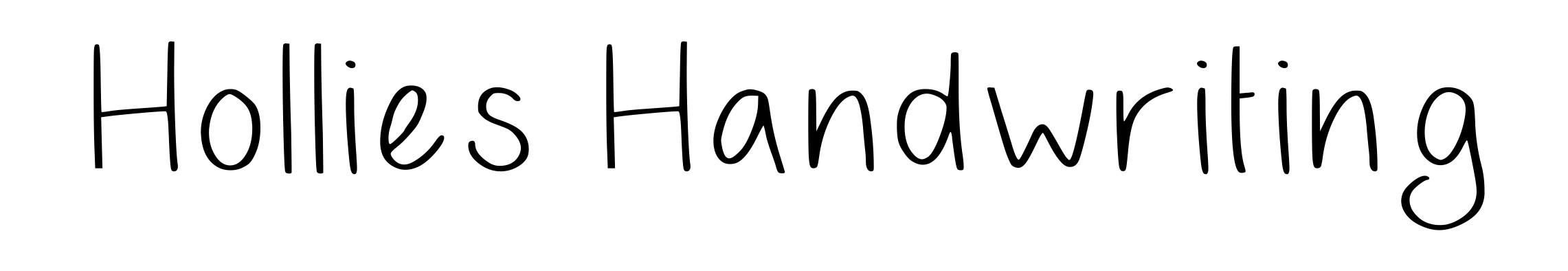 Hollies Handwriting