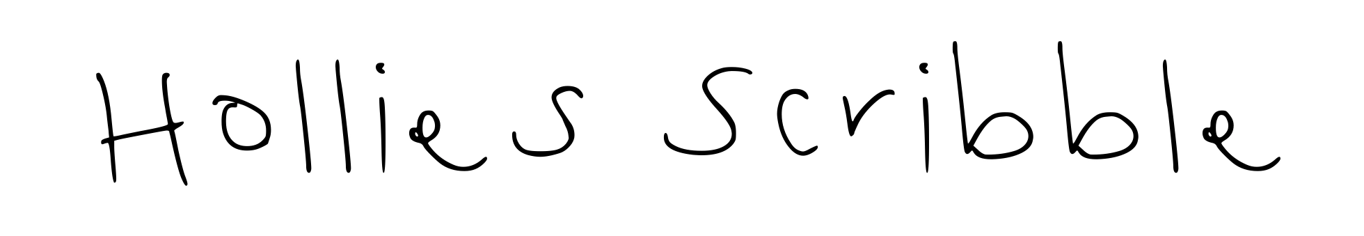 Hollies Scribble