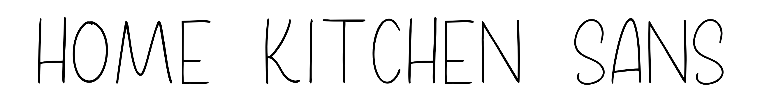 Home Kitchen Sans