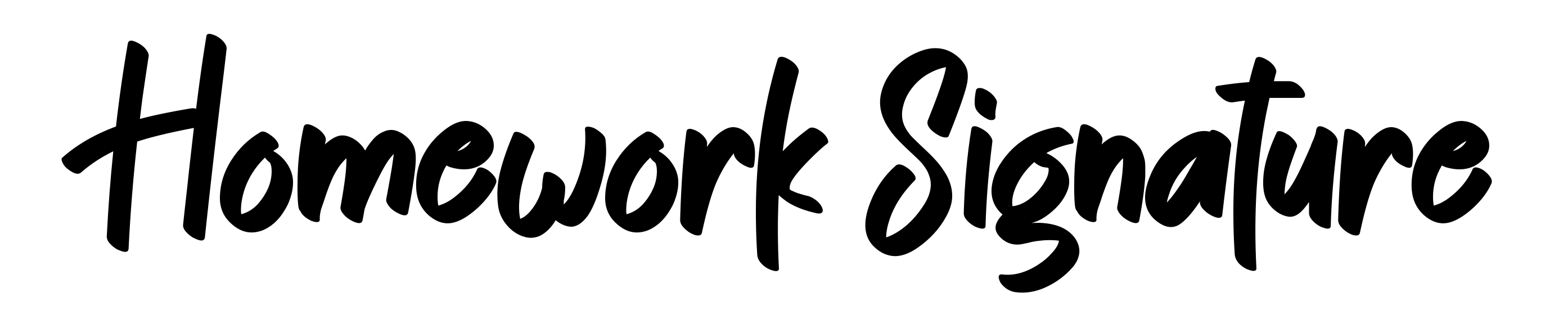 Homework Signature
