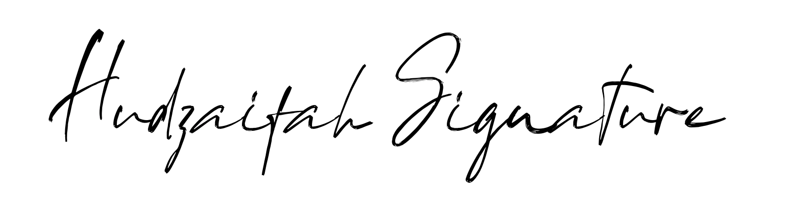 Hudzaifah Signature