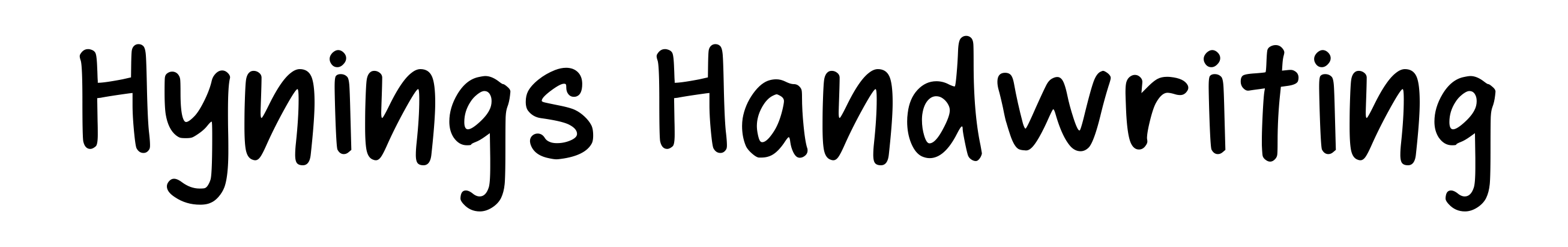 Hynings Handwriting