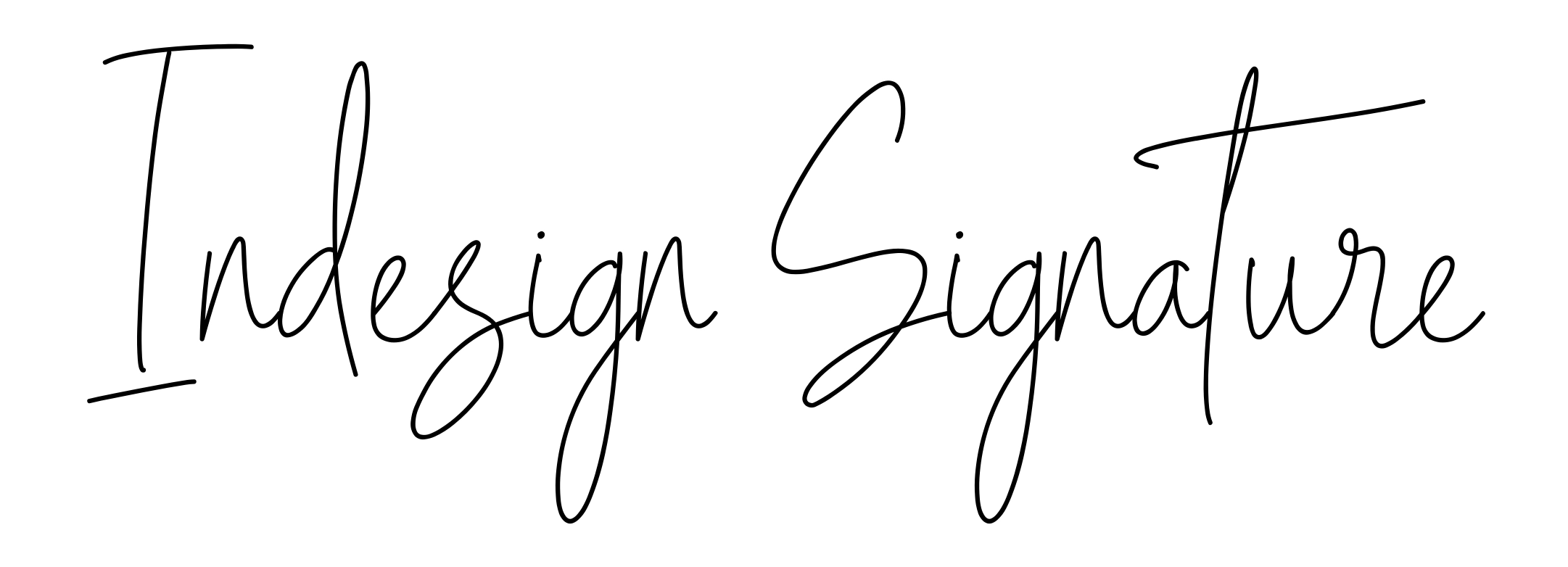 Indesign Signature
