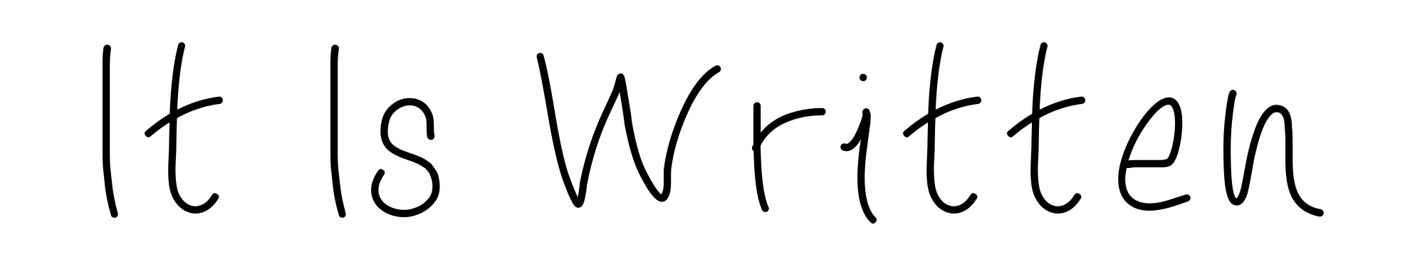 It Is Written