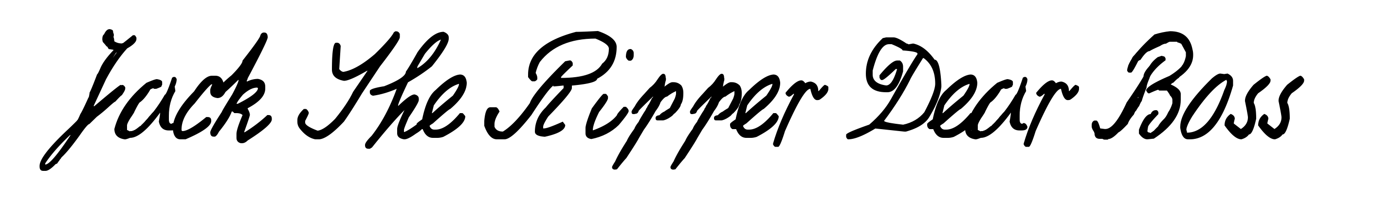 Jack The Ripper Dear Boss