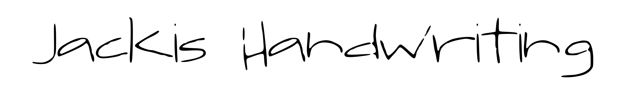 Jackis Handwriting