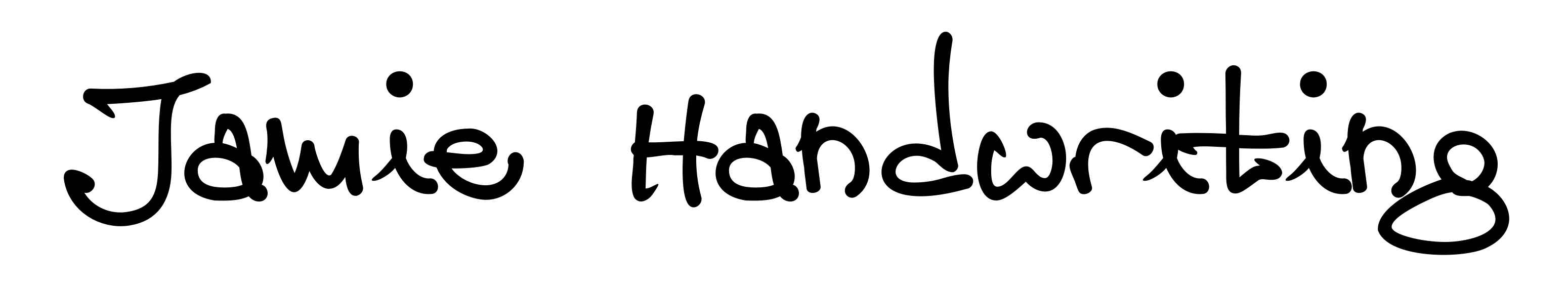 Jamie Handwriting