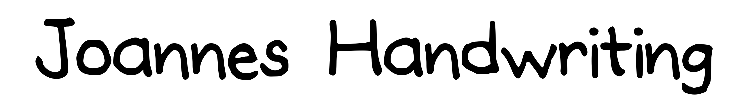 Joannes Handwriting