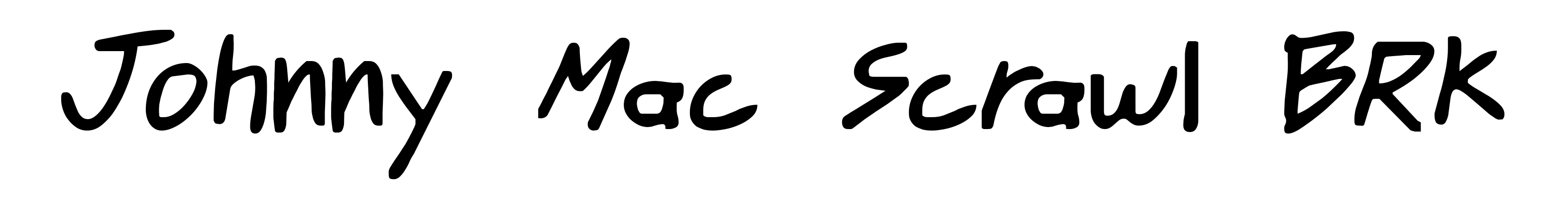 Johnny Mac Scrawl BRK