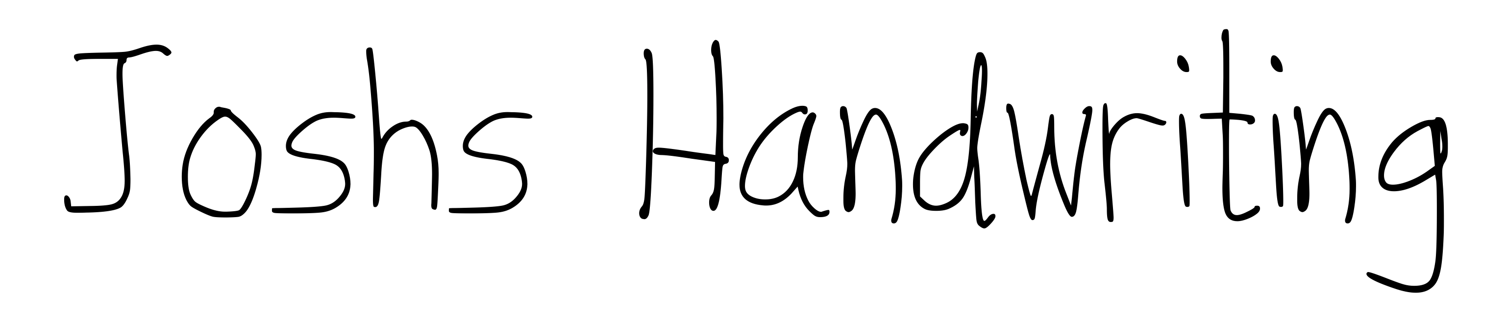 Joshs Handwriting