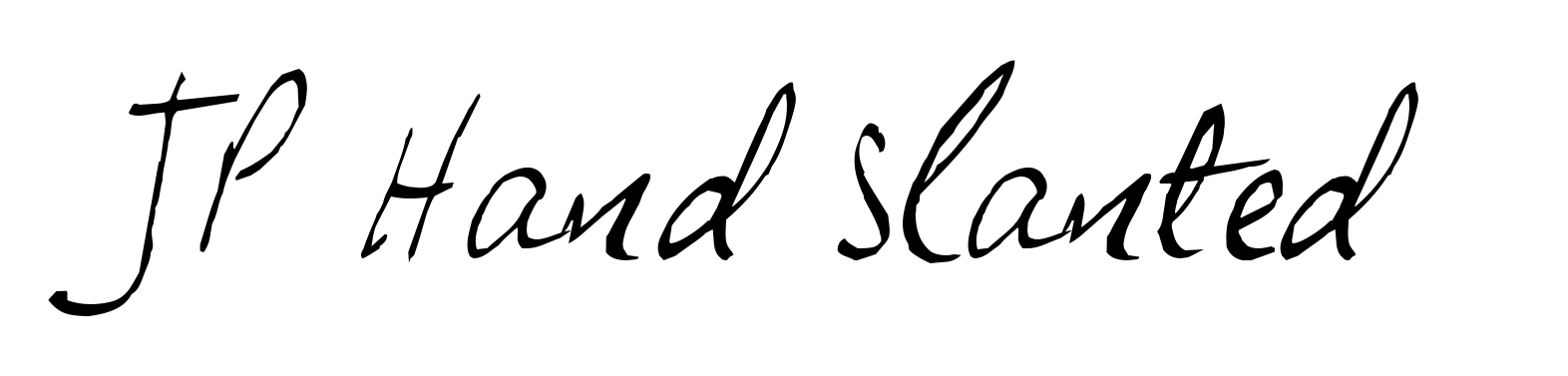 JP Hand Slanted