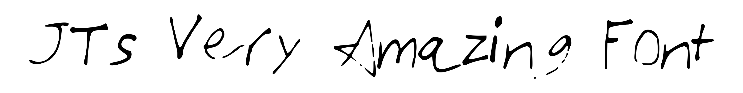 JTs Very Amazing Font