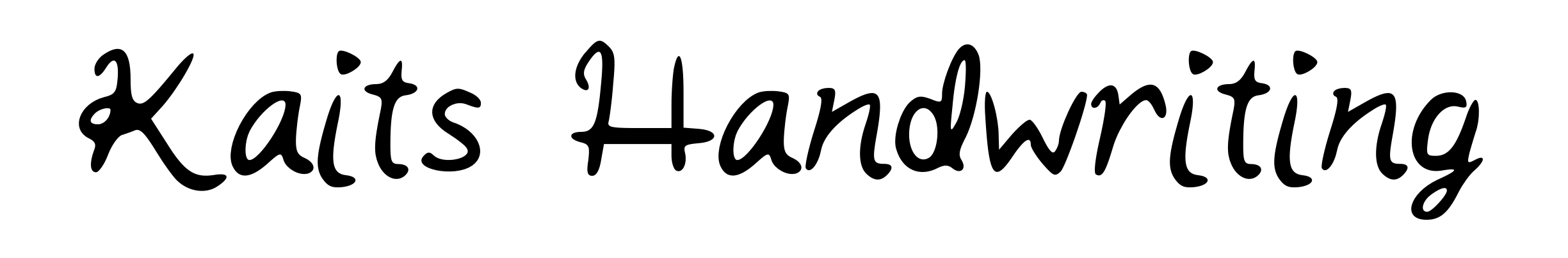 Kaits Handwriting