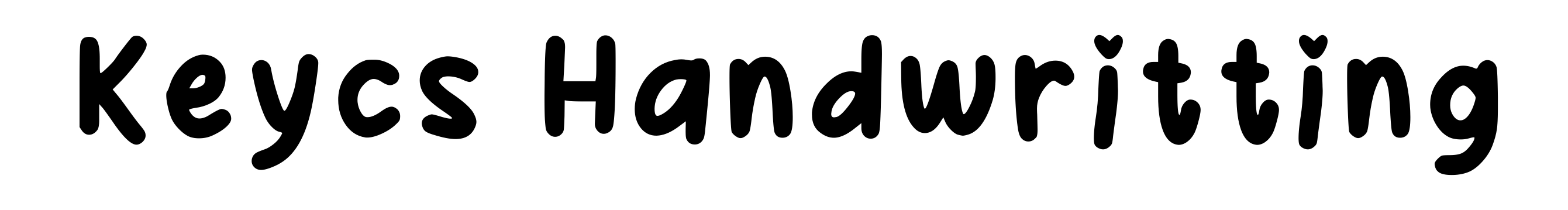 Keycs Handwritting