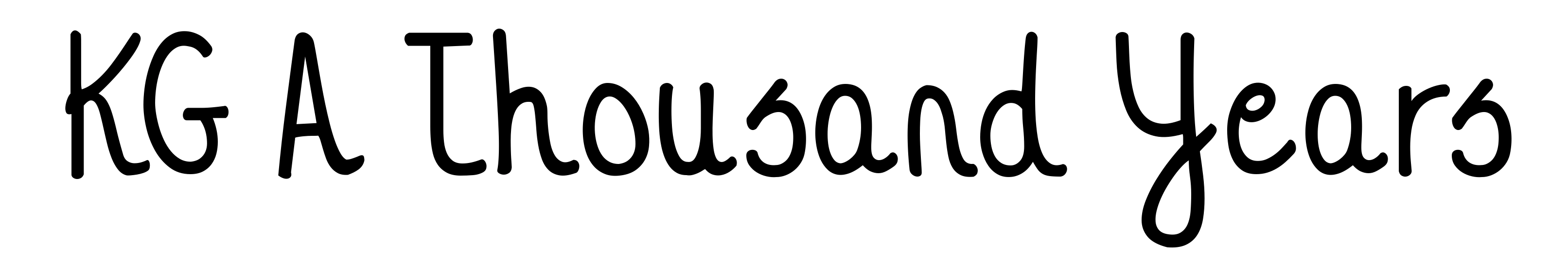KG A Thousand Years
