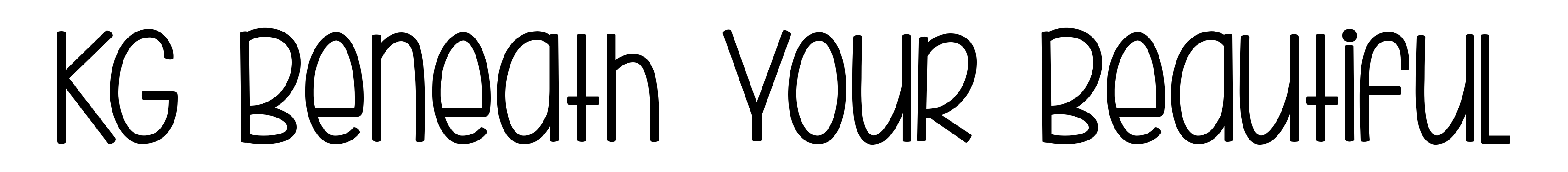 KG Beneath Your Beautiful