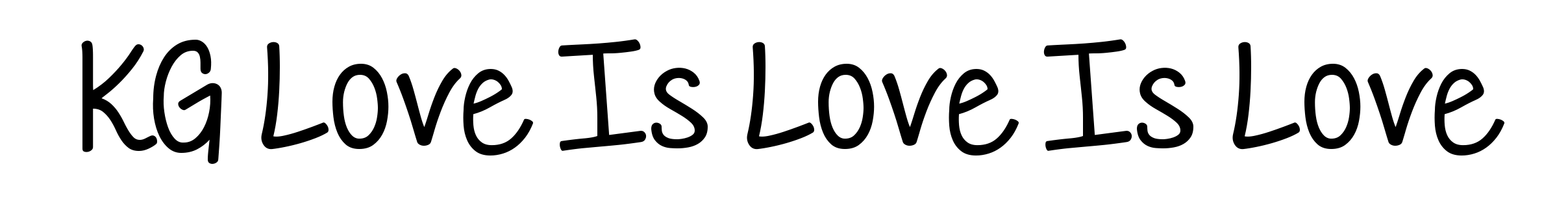 KG Love Is Love Is Love
