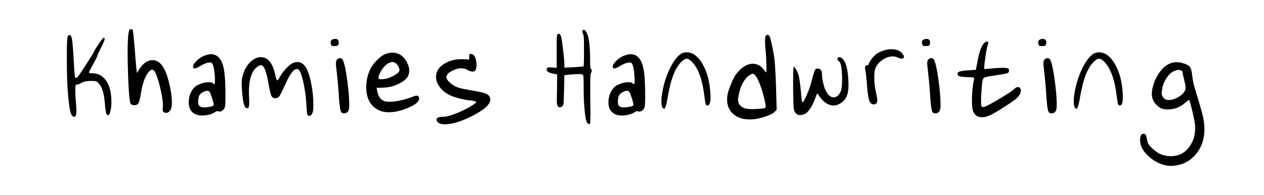 Khamies Handwriting
