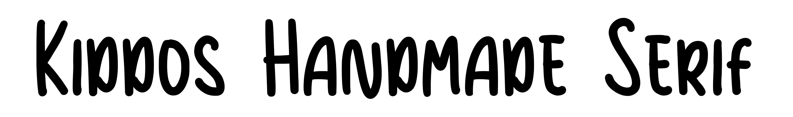 Kiddos Handmade Serif